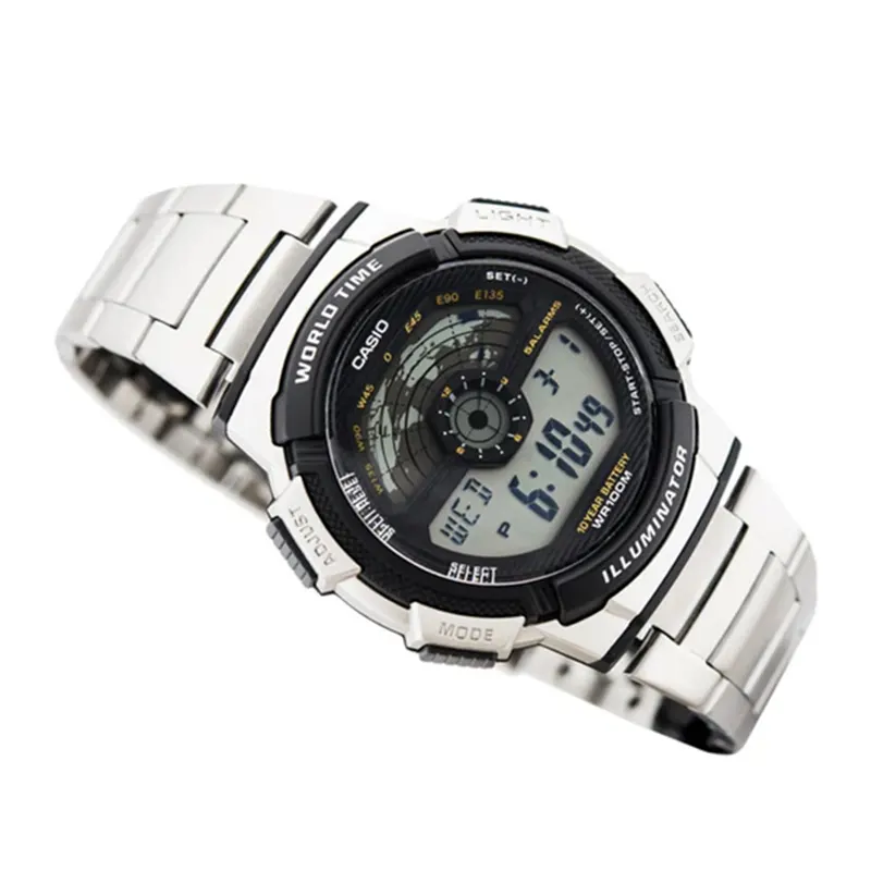 Casio Youth Digital World Time Men's Watch- AE-1100WD-1AVDF